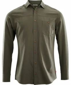 Aclima LeisureWool Woven Wool Shirt Man Ranger Green