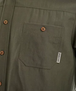 Aclima LeisureWool Woven Wool Shirt Man Ranger Green