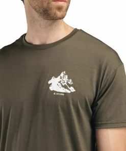 Aclima Men's Lightwool 140 Classic Tee Mountain Tarmac