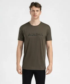 Aclima Men's LightWool 140 Classic Tee Logo Tarmac