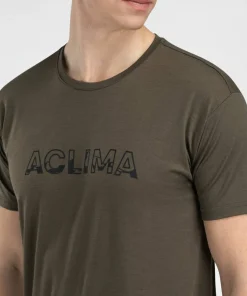 Aclima Men's LightWool 140 Classic Tee Logo Tarmac