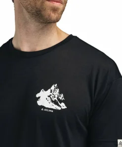 Aclima Men's Lightwool 140 Classic Tee Mountain Jet Black
