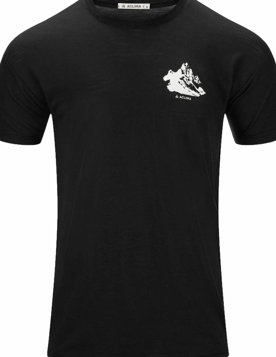 Aclima Men's Lightwool 140 Classic Tee Mountain Jet Black