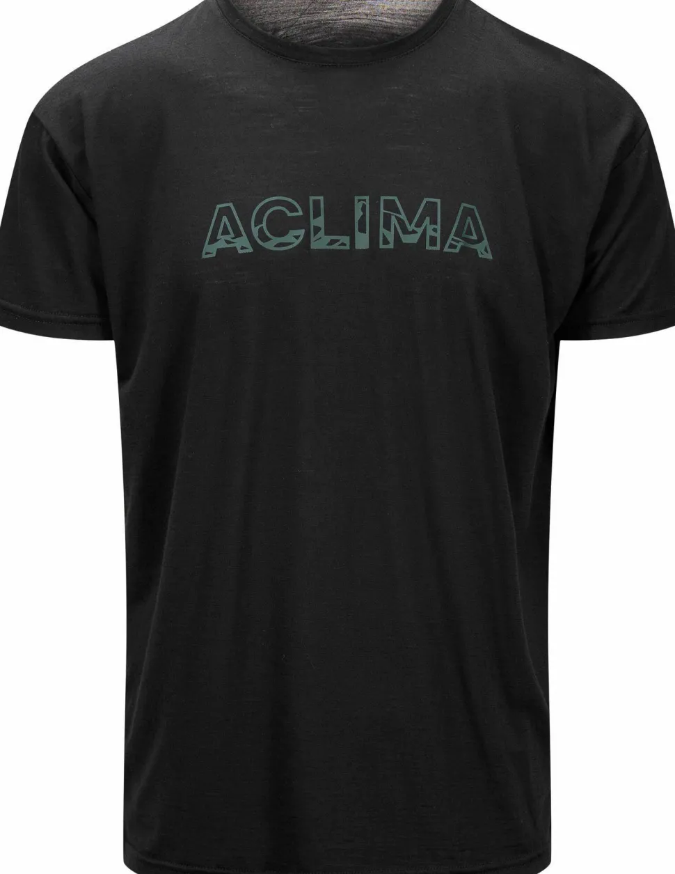 Aclima Men's LightWool 140 Classic Tee Logo Jet Black