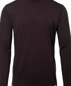 Aclima Men's LightWool 180 Crewneck Chocolate Plum