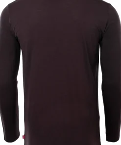 Aclima Men's LightWool 180 Crewneck Chocolate Plum