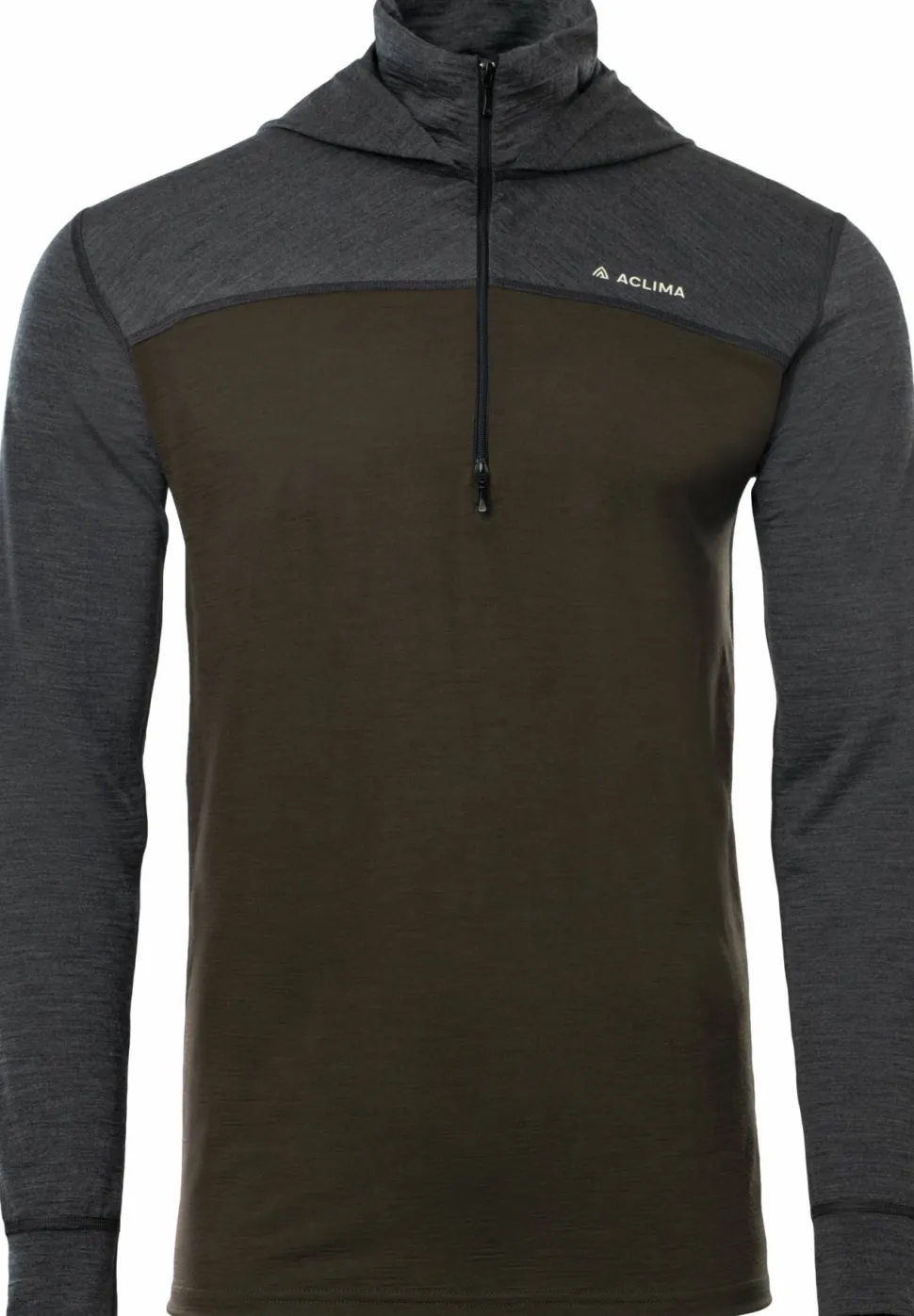 Aclima Men's LightWool 180 Hoodie Tarmac/Marengo