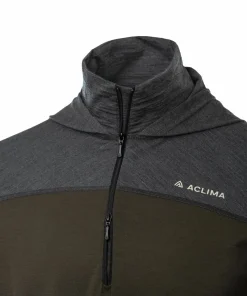 Aclima Men's LightWool 180 Hoodie Tarmac/Marengo