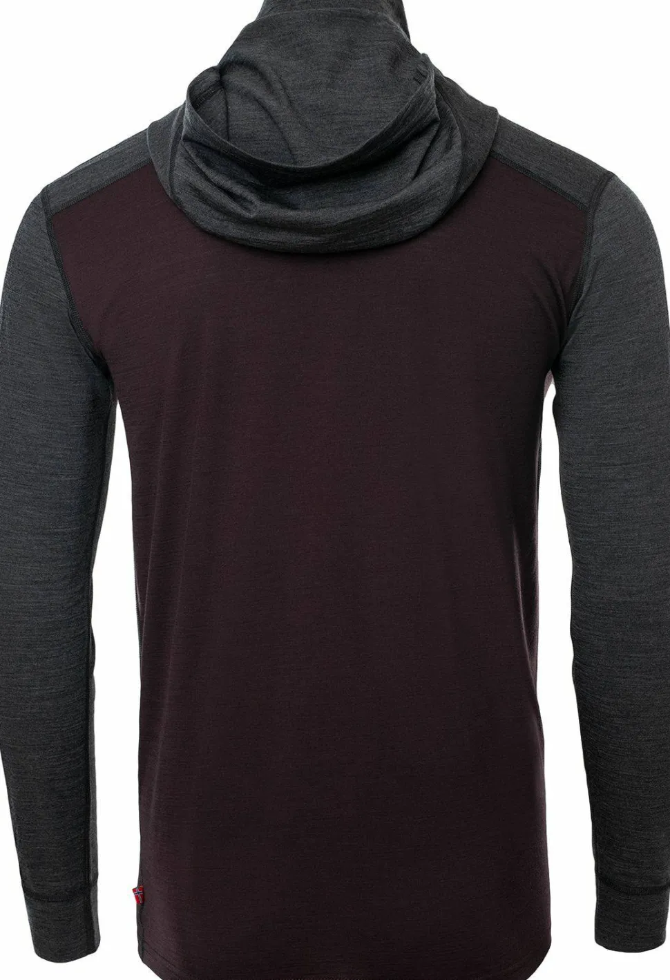 Aclima Men's LightWool 180 Hoodie Chocolate Plum/Marengo