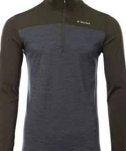 Aclima Men's LightWool 180 Polo with Zip Tarmac/Marengo