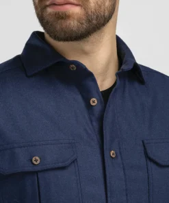 Aclima Men's ReBorn Woolshirt Navy Melange