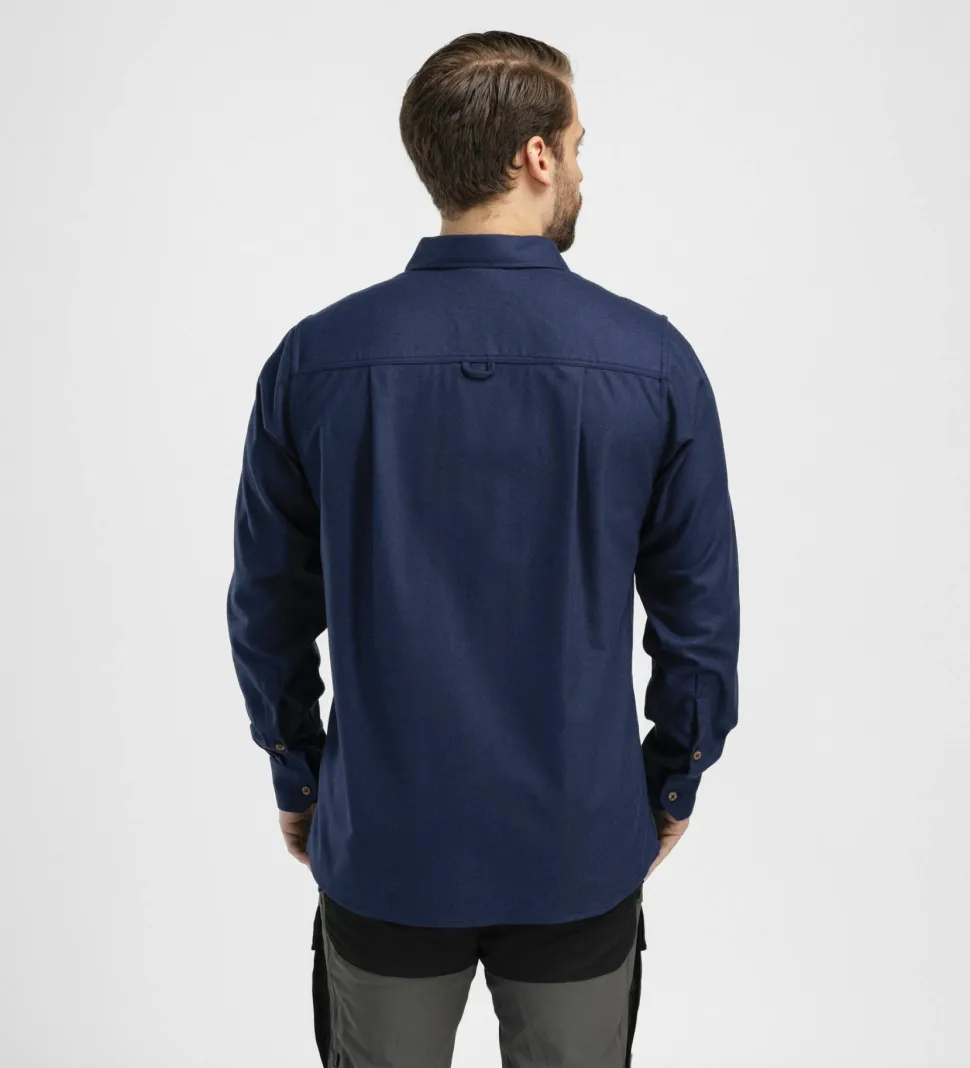Aclima Men's ReBorn Woolshirt Navy Melange
