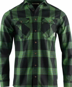 Aclima Men's ReBorn Woolshirt Check Dark Grey/Green