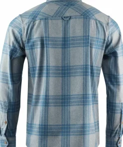 Aclima Men's ReBorn Woolshirt Check Light Grey/Jeans