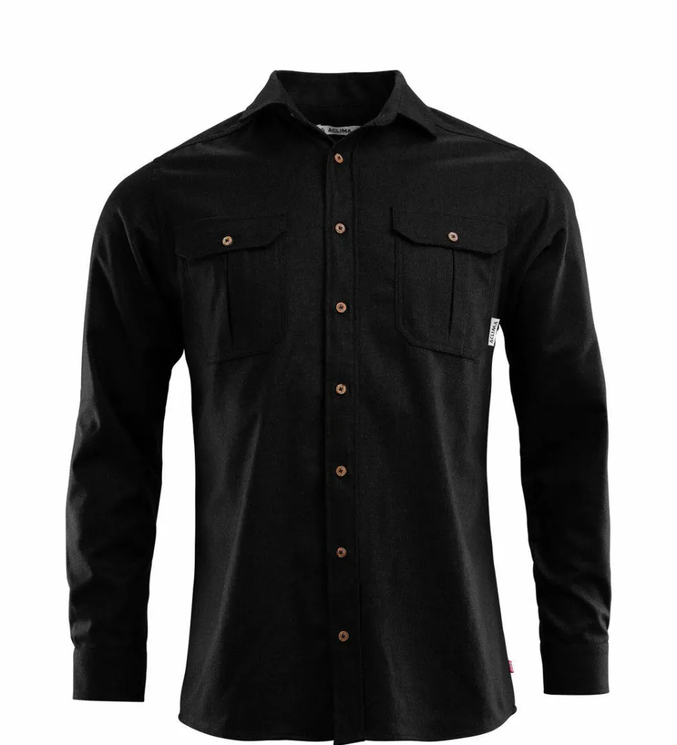 Aclima Men's ReBorn Woolshirt Dark Grey Melange
