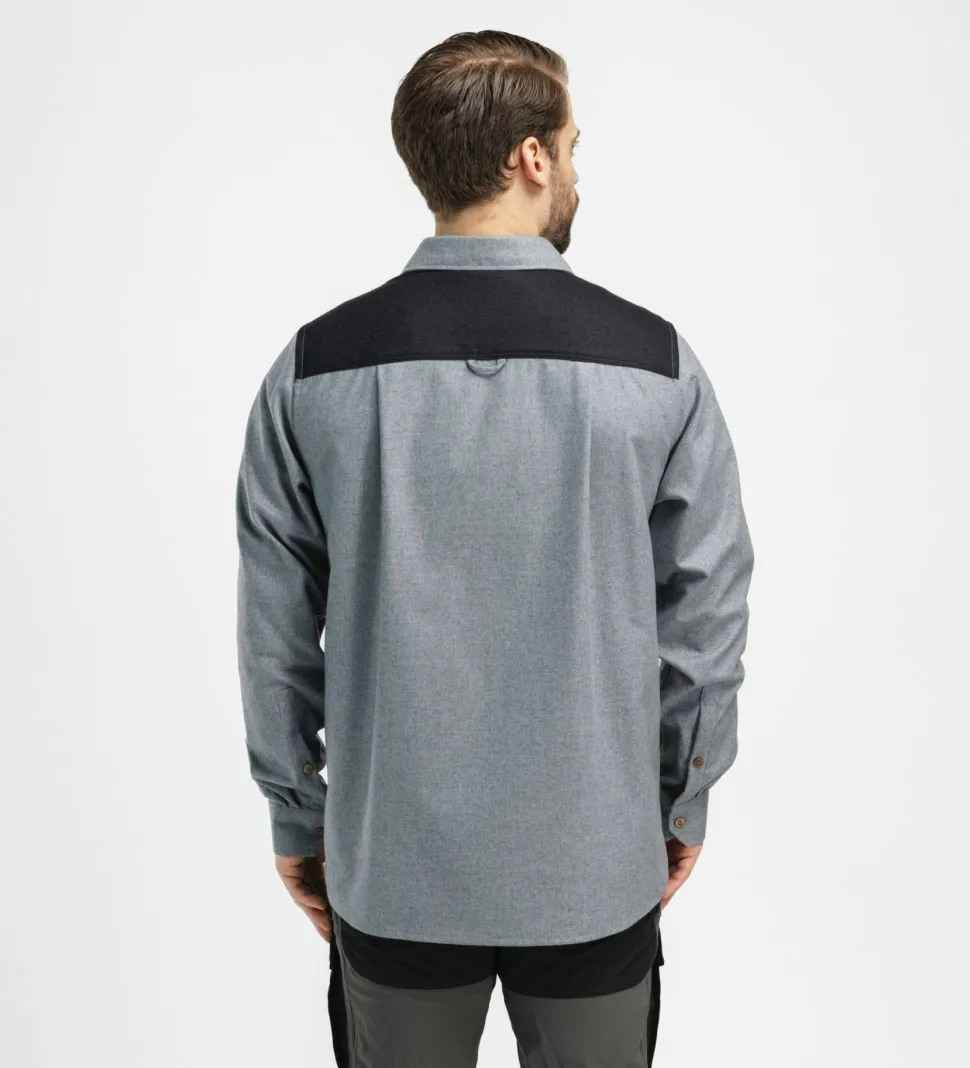Aclima Men's ReBorn Woolshirt Light Grey Melange
