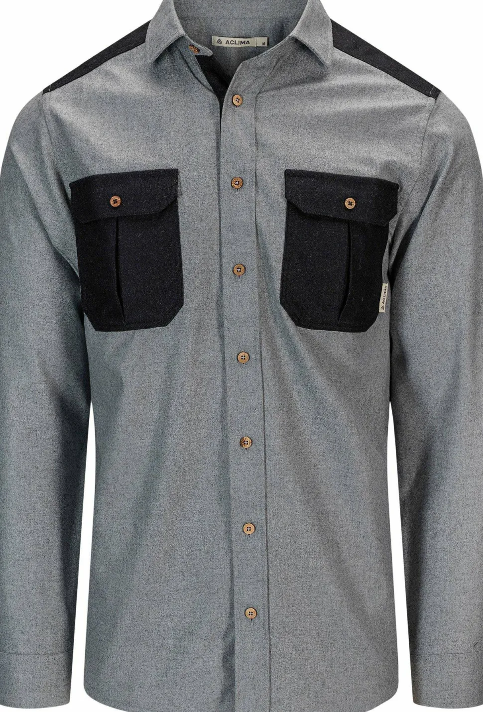 Aclima Men's ReBorn Woolshirt Light Grey Melange