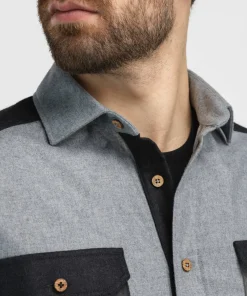 Aclima Men's ReBorn Woolshirt Light Grey Melange