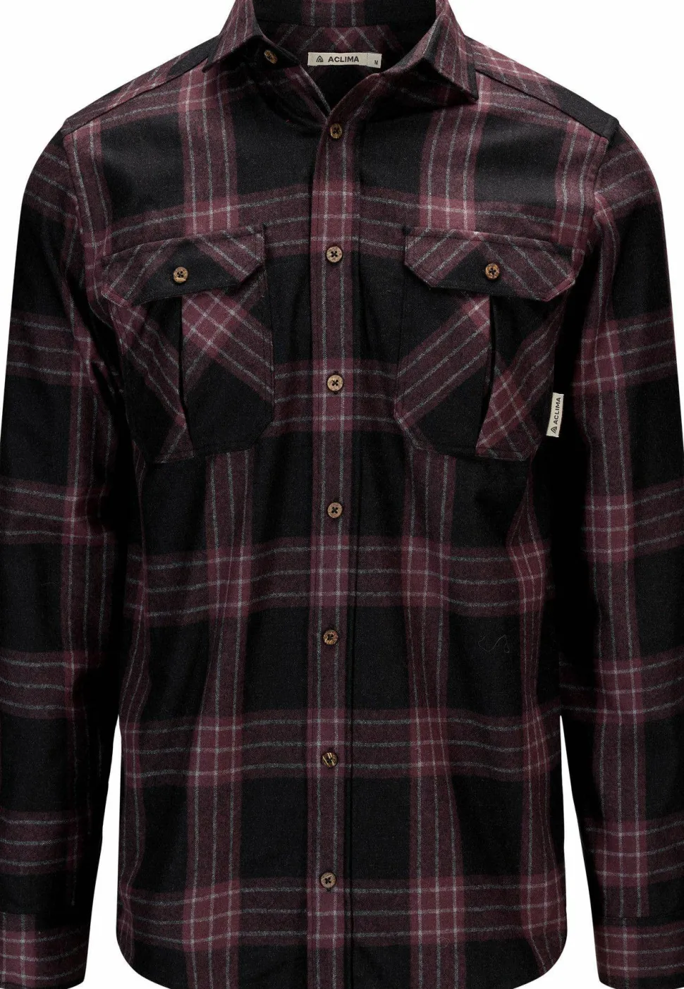 Aclima Men's ReBorn Woolshirt Check/Dark Grey/Fudge