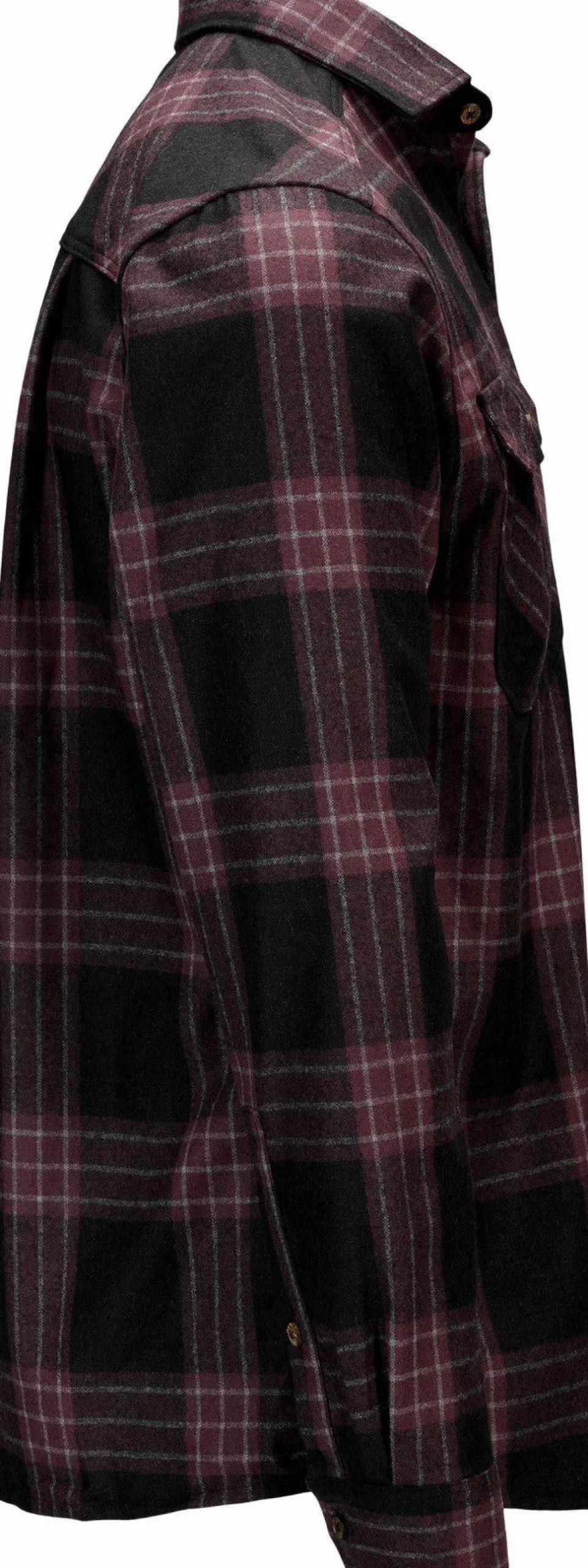Aclima Men's ReBorn Woolshirt Check/Dark Grey/Fudge