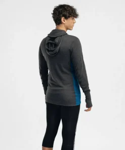 Aclima Men's WarmWool Hoodsweater with Zip Marengo/Jet Black/Corsair