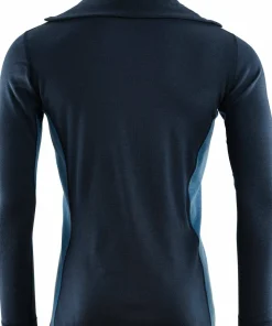 Aclima Men's WarmWool Polo Navy Blazer/Coastal Fjord