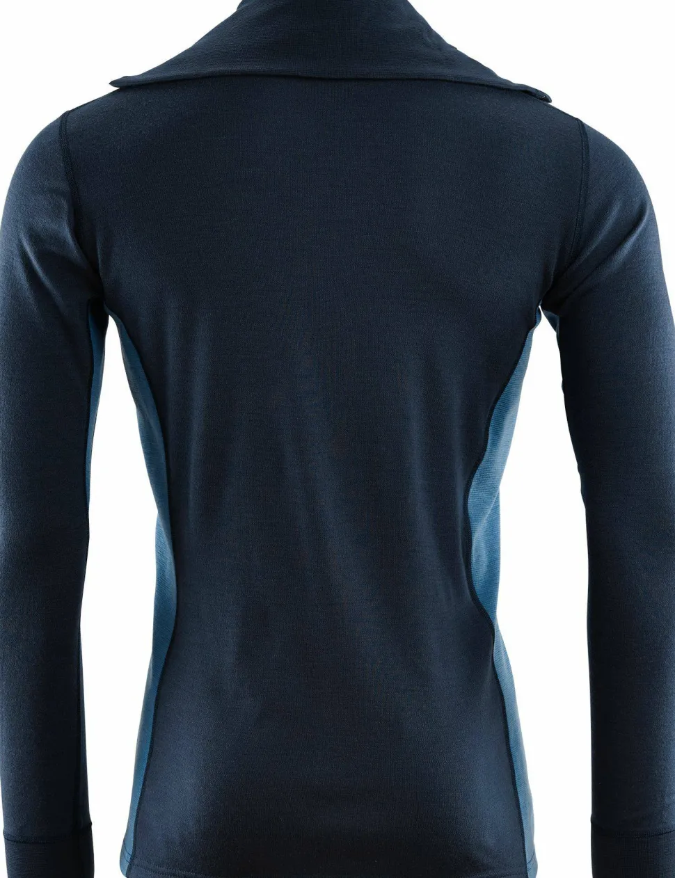 Aclima Men's WarmWool Polo Navy Blazer/Coastal Fjord