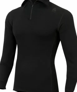 Aclima Men's WarmWool Polo Jet Black