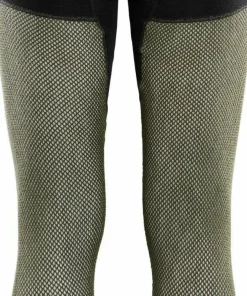 Aclima Men's WoolNet Hybrid Longs Jet Black/Olive Night/Dill