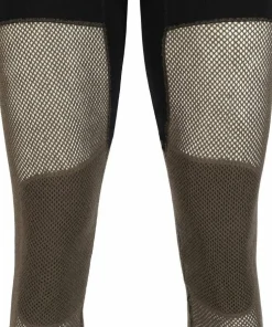 Aclima Men's WoolNet Hybrid Longs Jet Black/Tarmac/Gold Flame