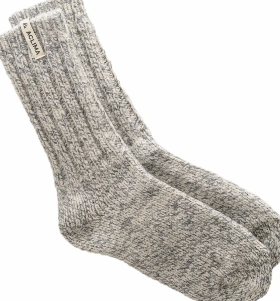 Aclima Norwegian Wool Socks Grey/White