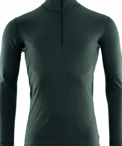 Aclima WarmWool Mock Neck with Zip Man Green Gables
