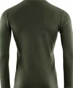 Aclima WarmWool Mock Neck with Zip Man Olive Night