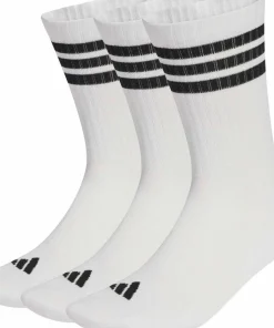 Adidas 3 Stripes Cushioned Sportswear Crew Socks White/black/black
