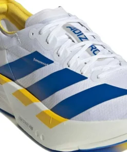 Adidas Men's Adizero Adios Pro 4 Cloud white/Blue/Yellow