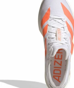 Adidas Men's Adizero Adios 9 Cloud white/Lucid Orange/Lucid red