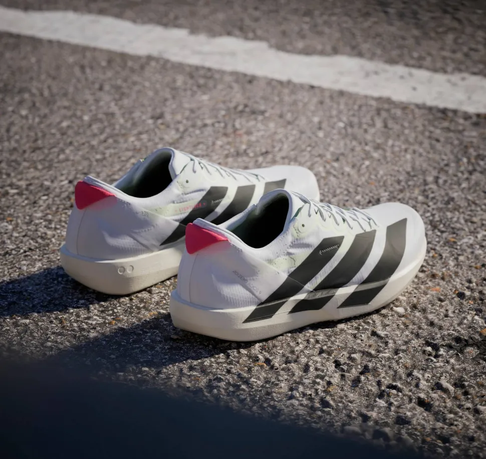 Adidas Men's Adizero Adios 9 Cloud White/Core Black/Lucid Red