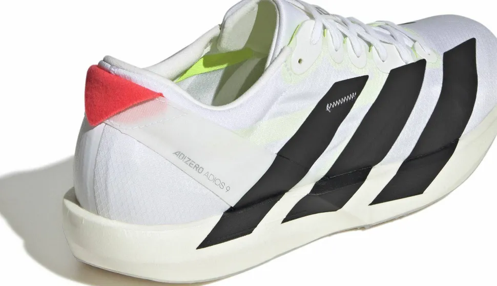 Adidas Men's Adizero Adios 9 Cloud White/Core Black/Lucid Red