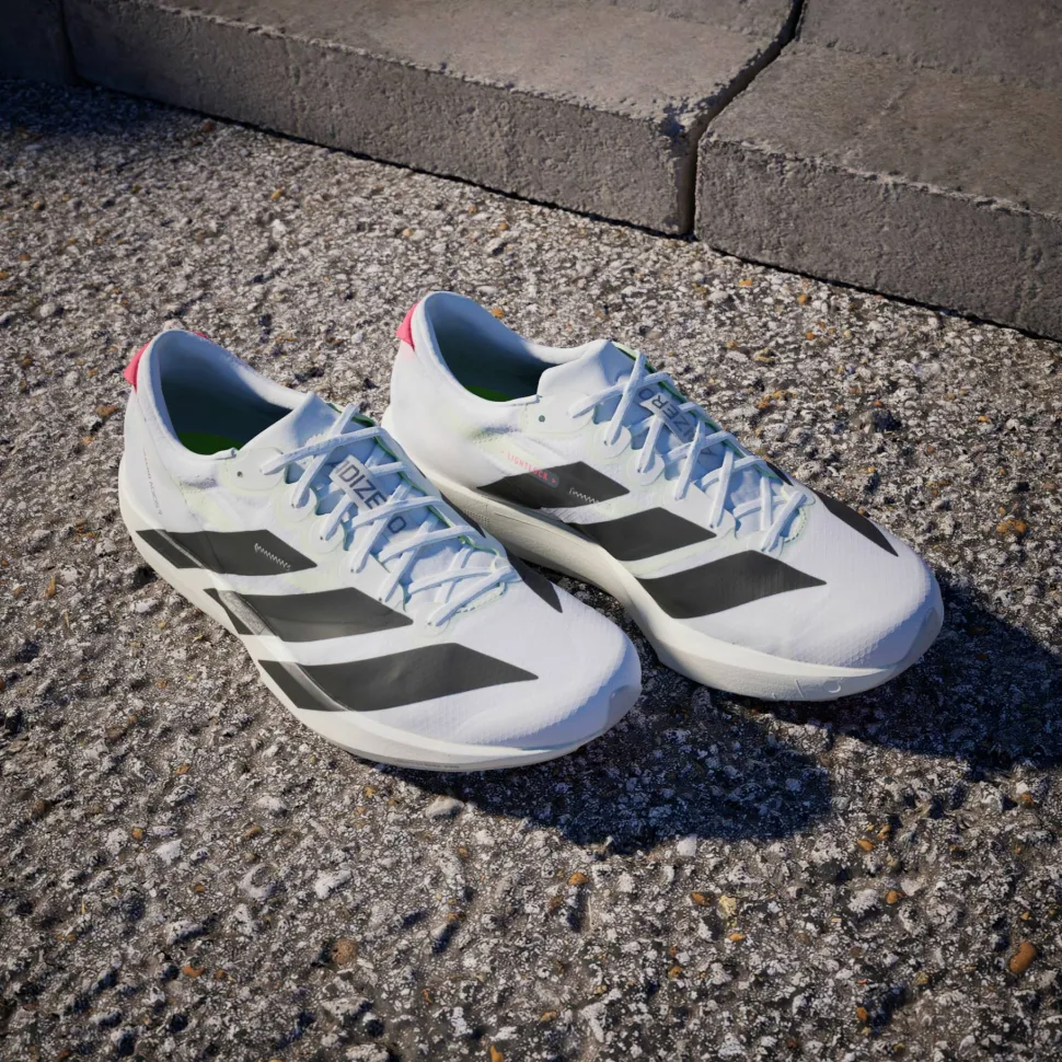 Adidas Men's Adizero Adios 9 Cloud White/Core Black/Lucid Red