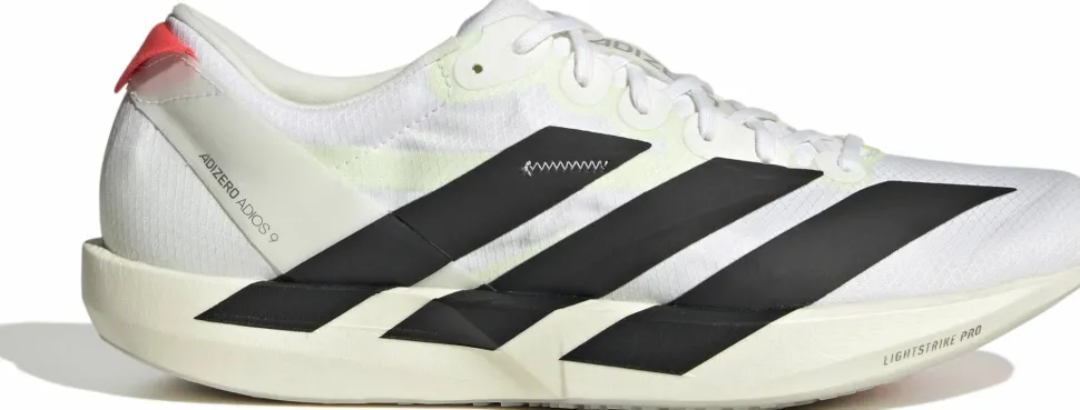 Adidas Men's Adizero Adios 9 Cloud White/Core Black/Lucid Red