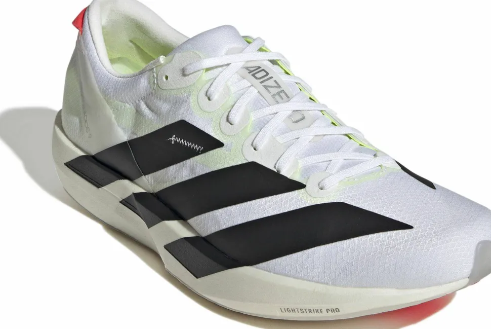 Adidas Men's Adizero Adios 9 Cloud White/Core Black/Lucid Red