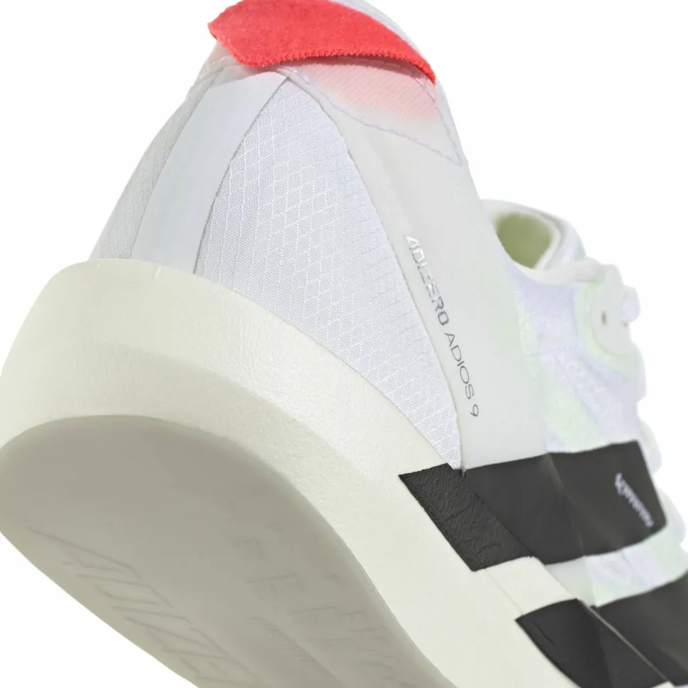 Adidas Men's Adizero Adios 9 Cloud White/Core Black/Lucid Red
