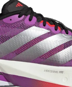 Adidas Men's Adizero Boston 13 Purple/Silver Metallic/Lucid Red