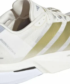 Adidas Men's Adizero Boston 13 Cloud White/Gold Mint/Halsil
