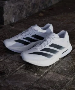 Adidas Men's Adizero Boston 13 Cloud White / Core Black / Dash Grey