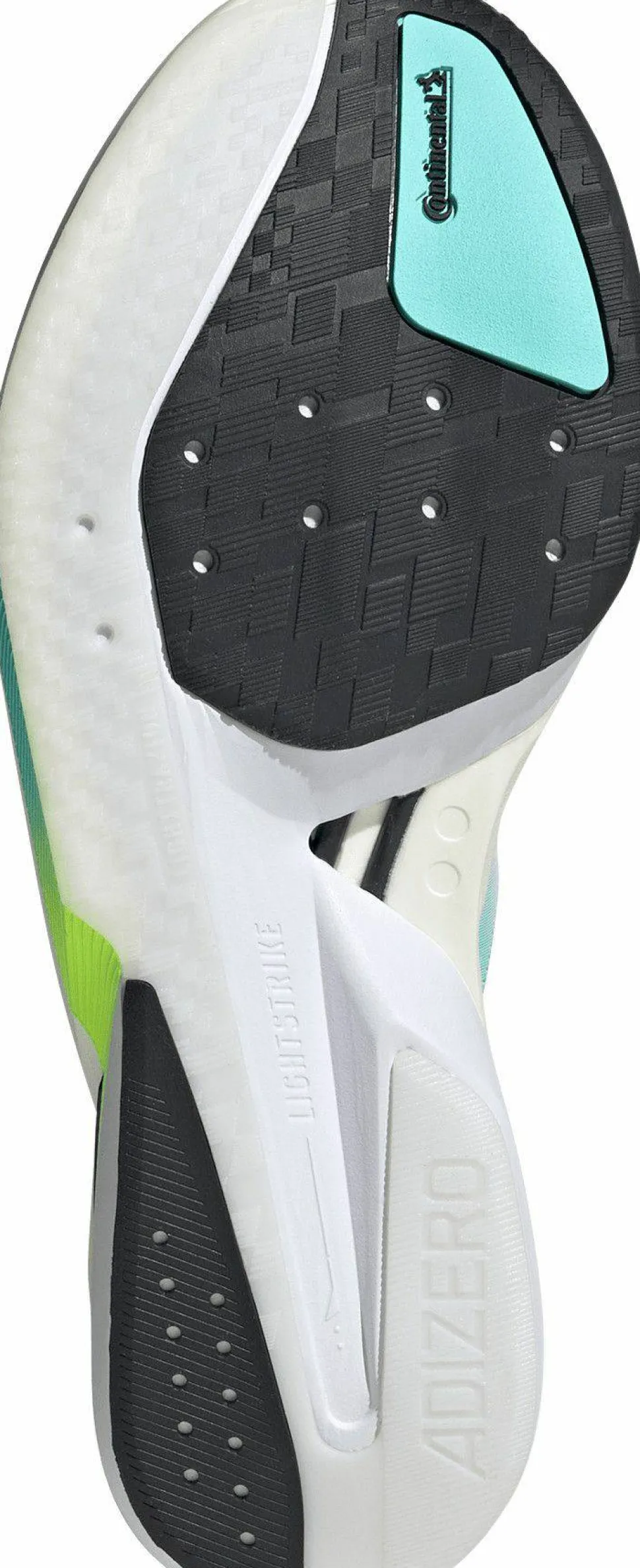 Adidas Men's Adizero Boston 13 Flash Aqua/Cloud White/Lucid Lemon