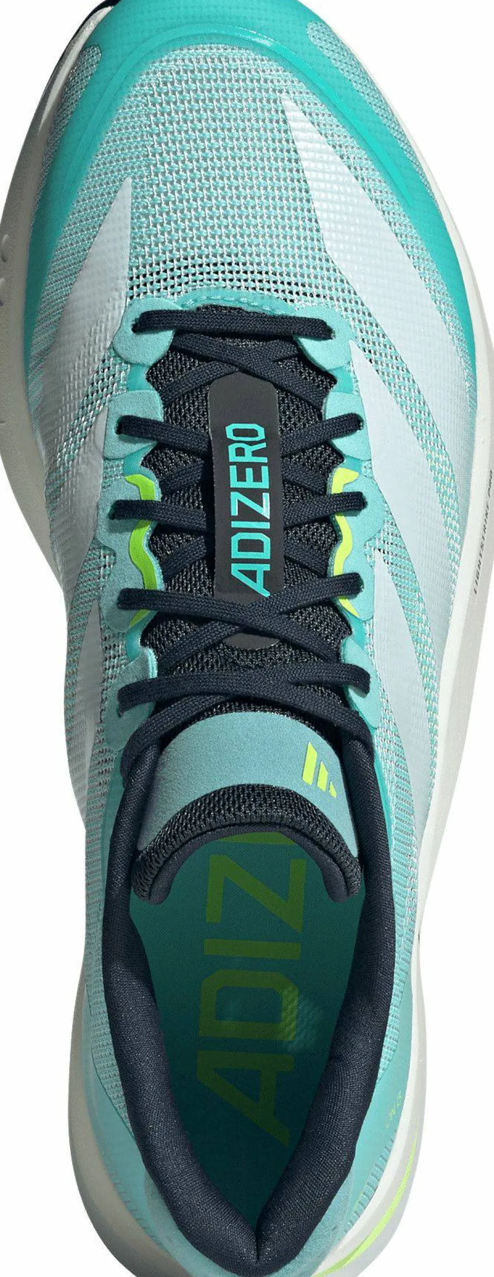 Adidas Men's Adizero Boston 13 Flash Aqua/Cloud White/Lucid Lemon