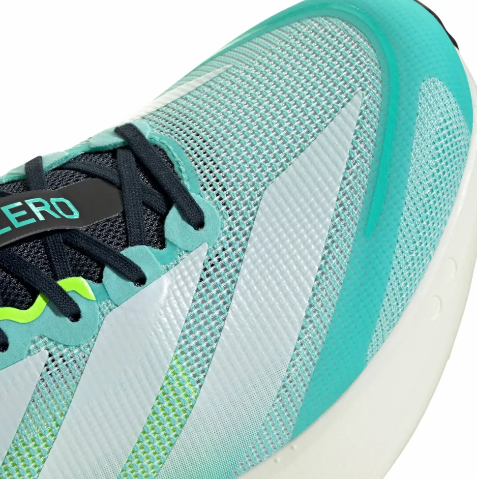 Adidas Men's Adizero Boston 13 Flash Aqua/Cloud White/Lucid Lemon