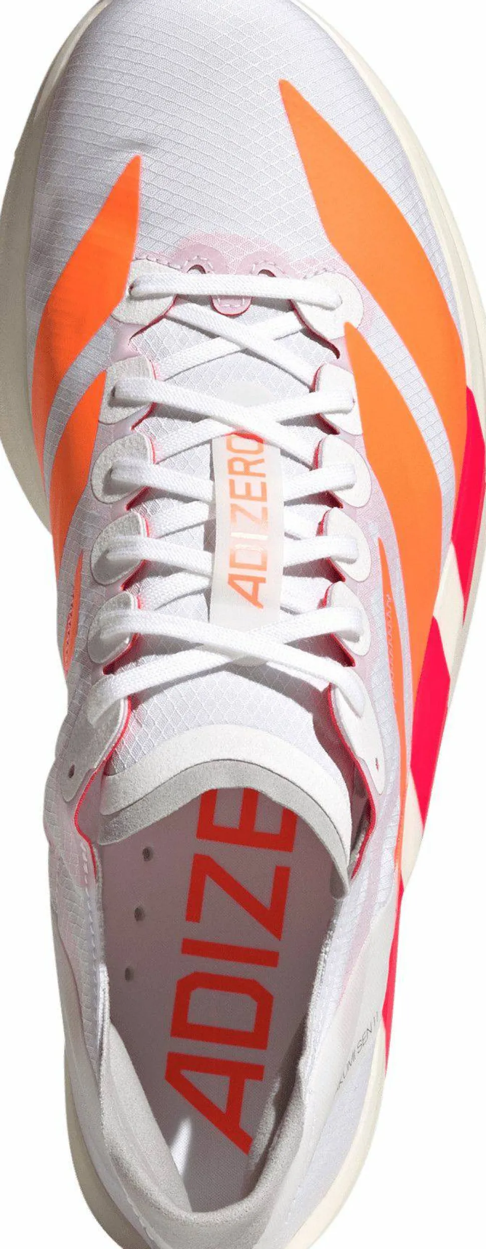 Adidas Men's Adizero Takumi Sen 11 Cloud White/Lucid Orange/Lucid Red