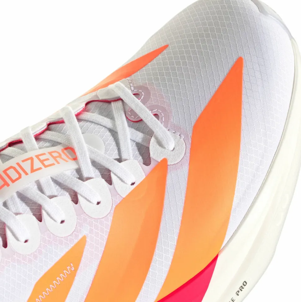Adidas Men's Adizero Takumi Sen 11 Cloud White/Lucid Orange/Lucid Red